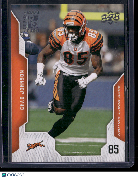 2008 Base CHAD JOHNSON RC #124 Draft Day Edition