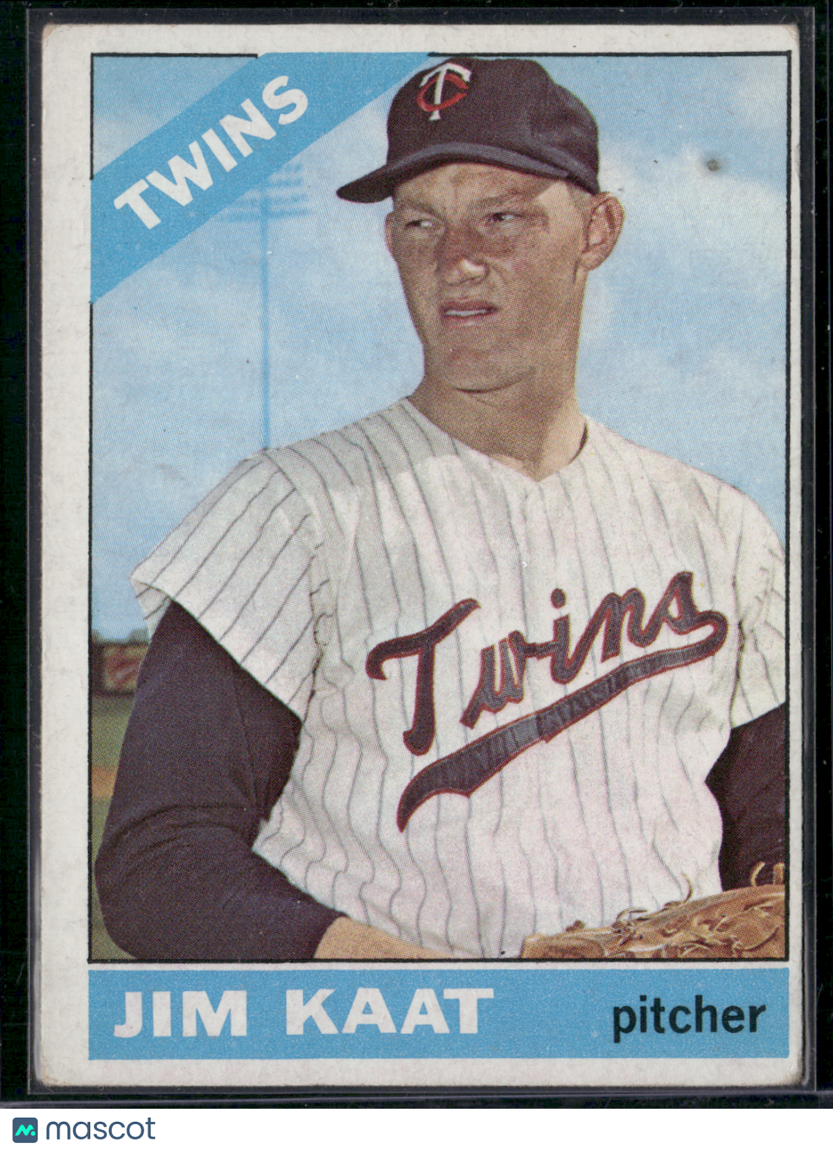 1966 Topps JIM KAAT #445 Surface Dent (Good)