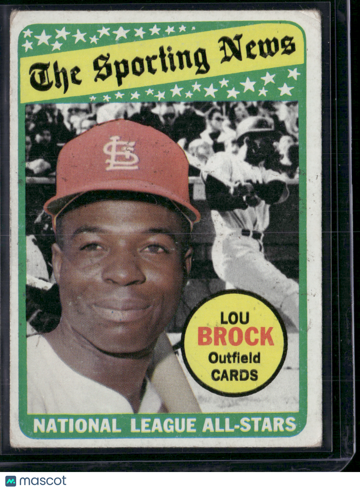 1969 Topps LOU BROCK #428 ALL STAR