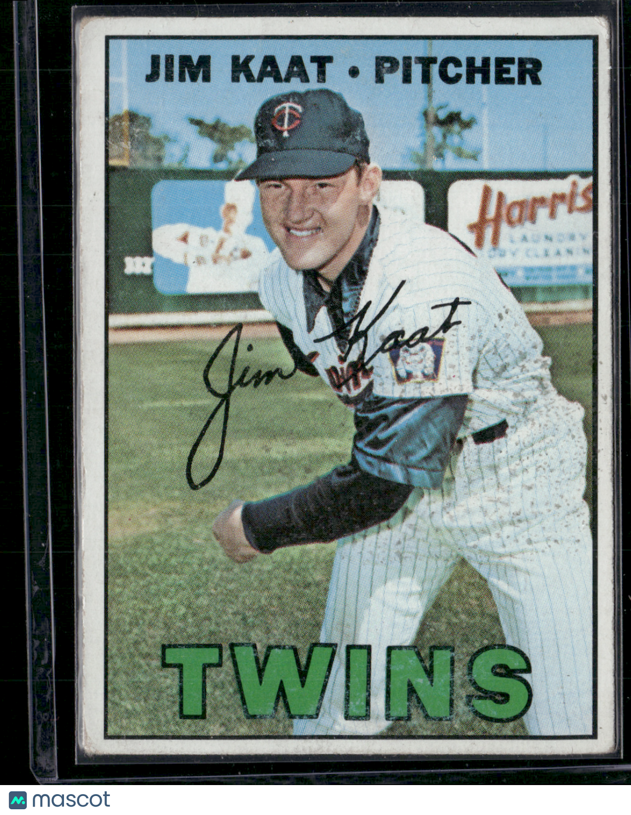 1967 Topps JIM KAAT #300 Staining (Good)