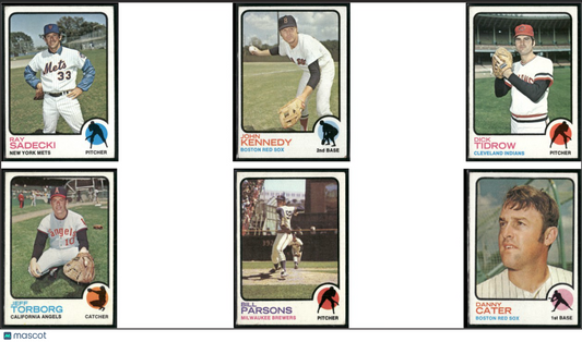 1973 Topps 6 ~ CARDLOT Ray Sadecki/Danny Cater (VG-VG/EX)