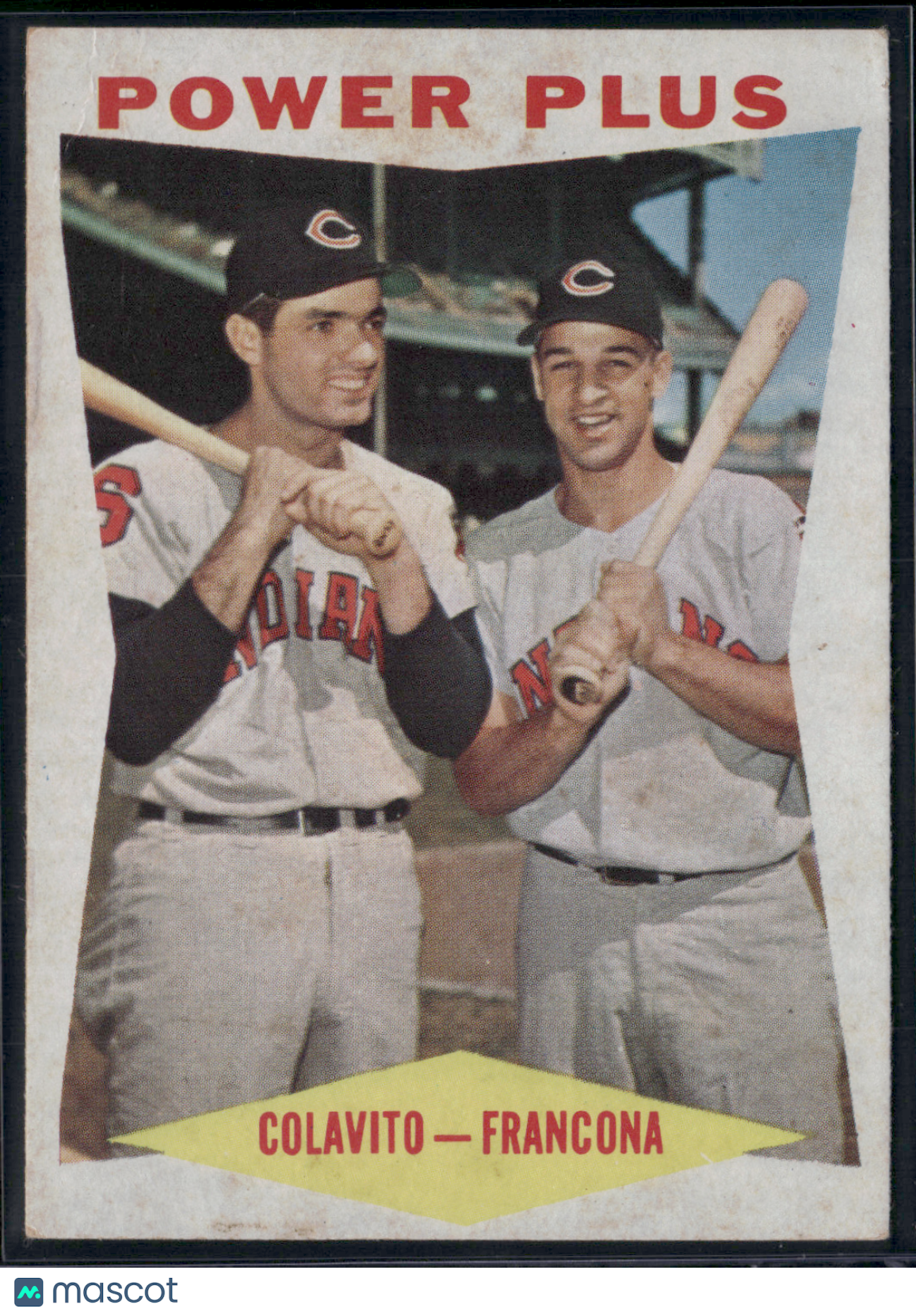 1960 Topps ROCKY COLAVITO/TITO FRANCONA #260 Power Plus