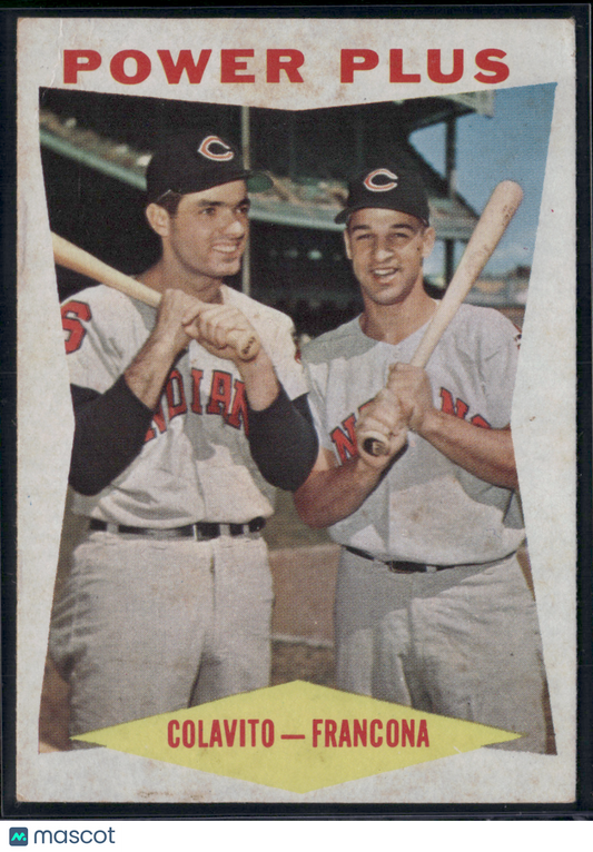 1960 Topps ROCKY COLAVITO/TITO FRANCONA #260 Power Plus