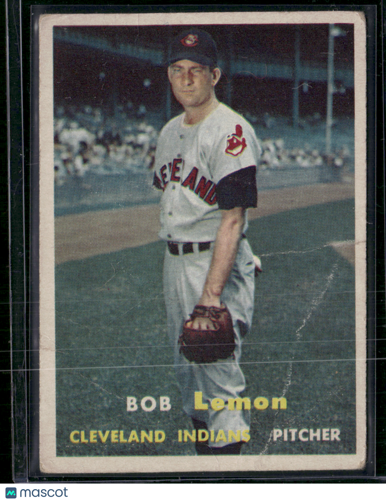 1957 Topps BOB LEMON #120 Wrinkles (Good)