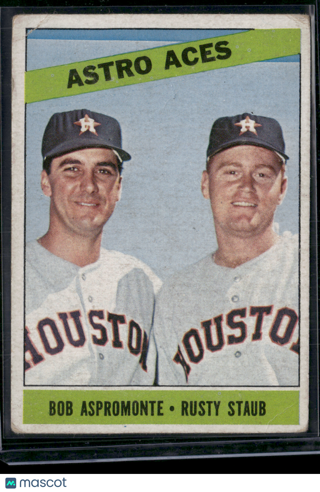 1966 Topps RUSTY STAUB/BOB ASPROMONTE #273 Astro Aces (VG-VG/EX)