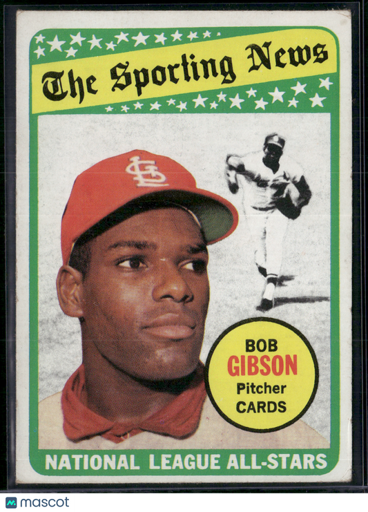 1969 Topps BOB GIBSON #432 NL All Star