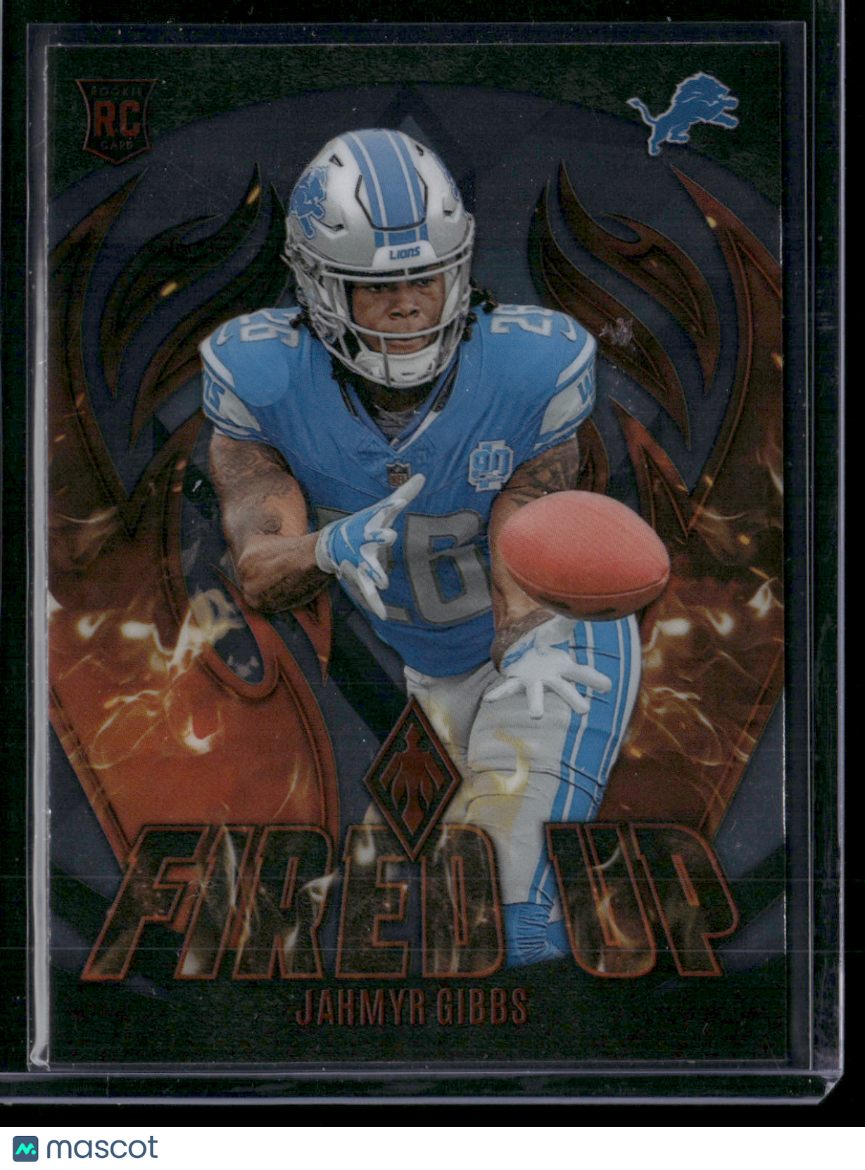 2023 Phoenix Football JAHMYR GIBBS #FU-10 Fired Up Rookie RC