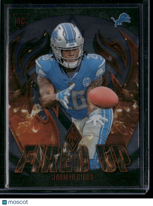 2023 Phoenix Football JAHMYR GIBBS #FU-10 Fired Up Rookie RC