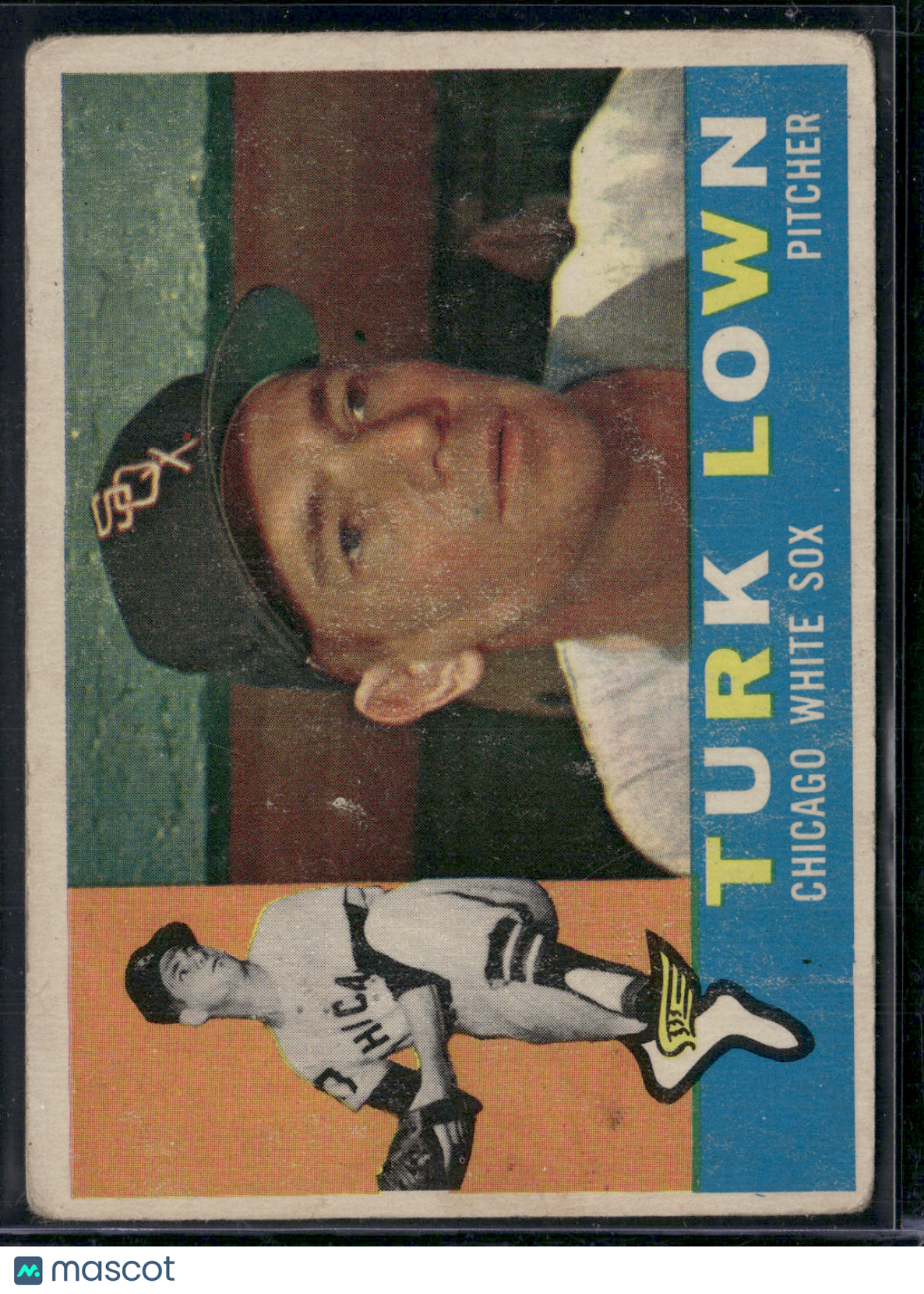 1960 Topps TURK LOWN #313 Toning (VG)