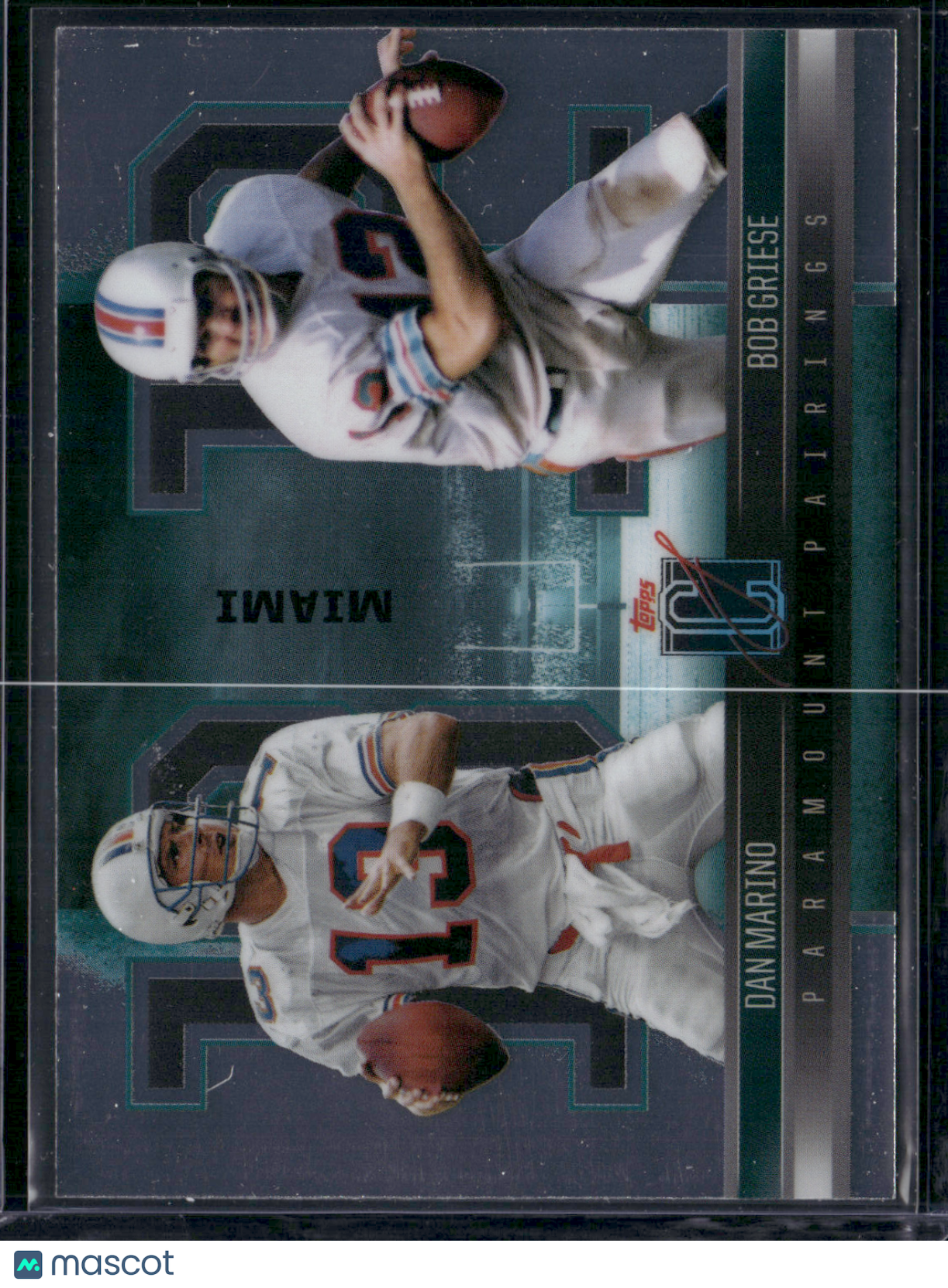 2024 Topps Signature Class DAN MARINO/BOB GRIESE #PP-11 PARAMOUNT PAIRINGS