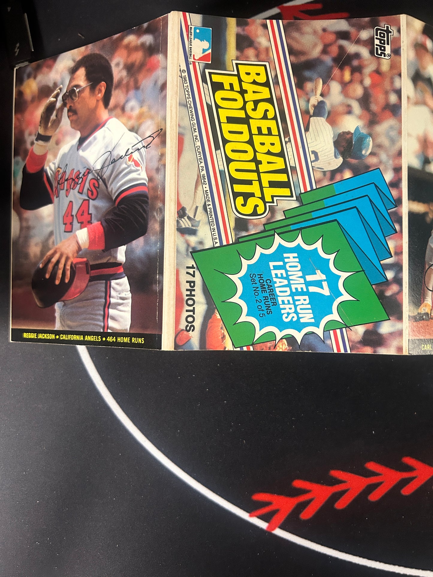 1983 Topps BASEBALL FOLDOUTS 17 Home Run Leaders Set 2 of 5 (EX)