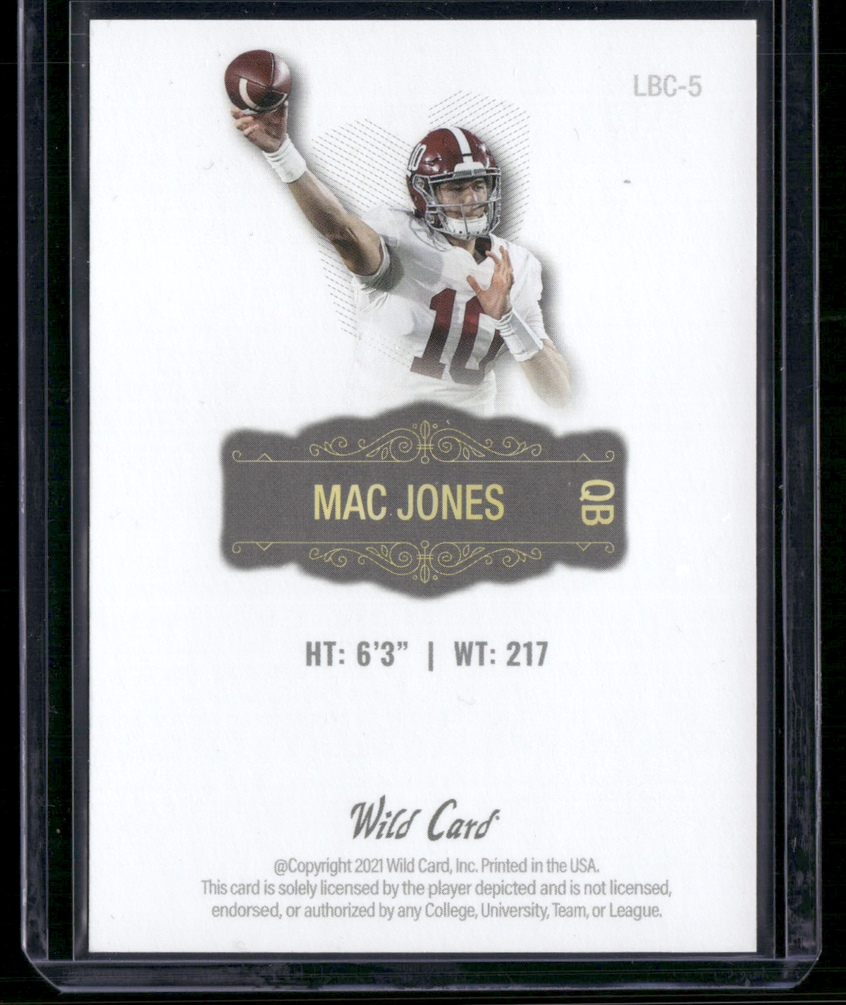 2022 Matte MAC JONES #LBC-5 (NM)