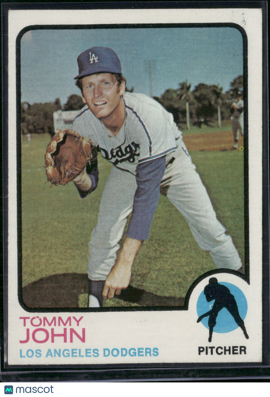 1973 Topps TOMMY JOHN #258 (EX)