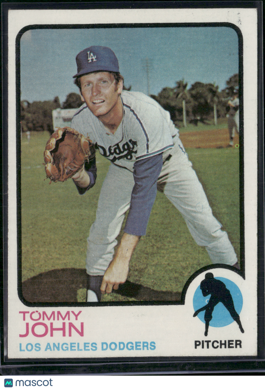 1973 Topps TOMMY JOHN #258 (EX)