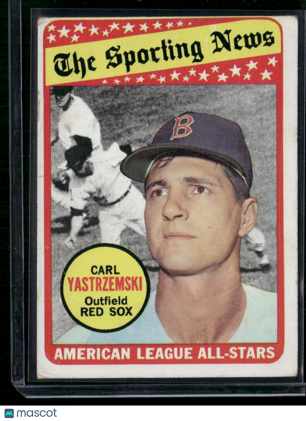 1969 Topps CARL YASTRZEMSKI #425 All Star Light Scratches (Good-VG)