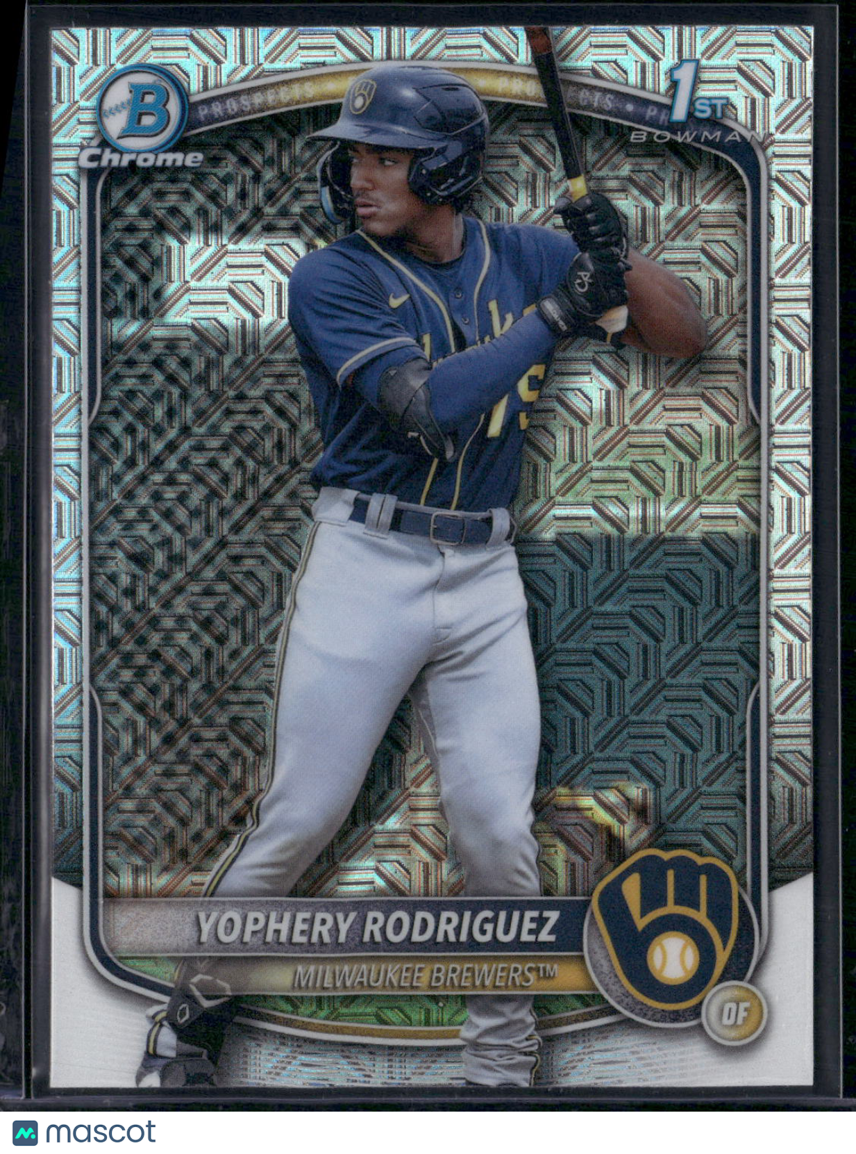 2025 Bowman YOPHERY RODRIGUEZ #BCP-36 Chrome Mojo 1st Bowman