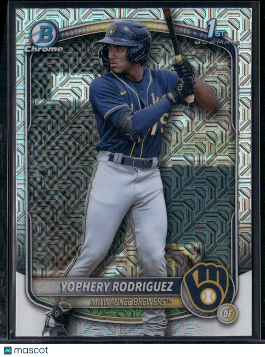 2025 Bowman YOPHERY RODRIGUEZ #BCP-36 Chrome Mojo 1st Bowman