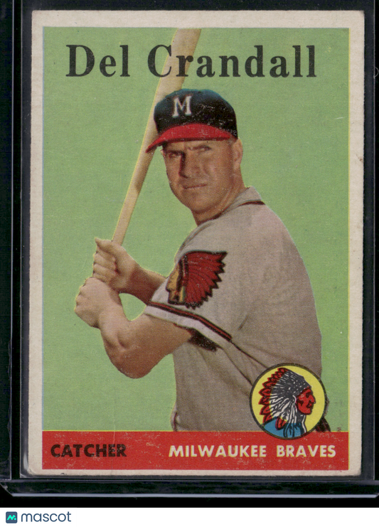 1958 Topps DEL CRANDALL #390
