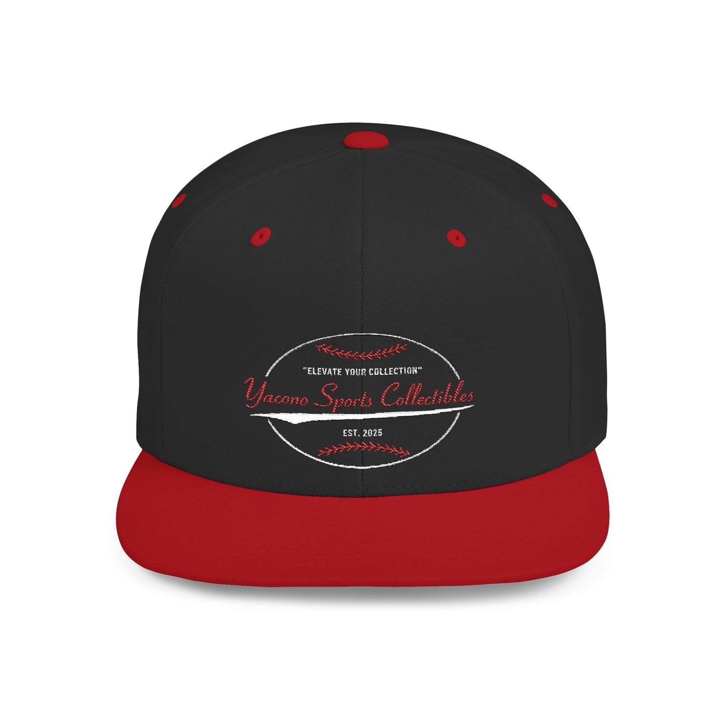 Yacono Sports Collectibles Flat Bill Snapback Hat - Adjustable Hat Built for the Hobby Hustle