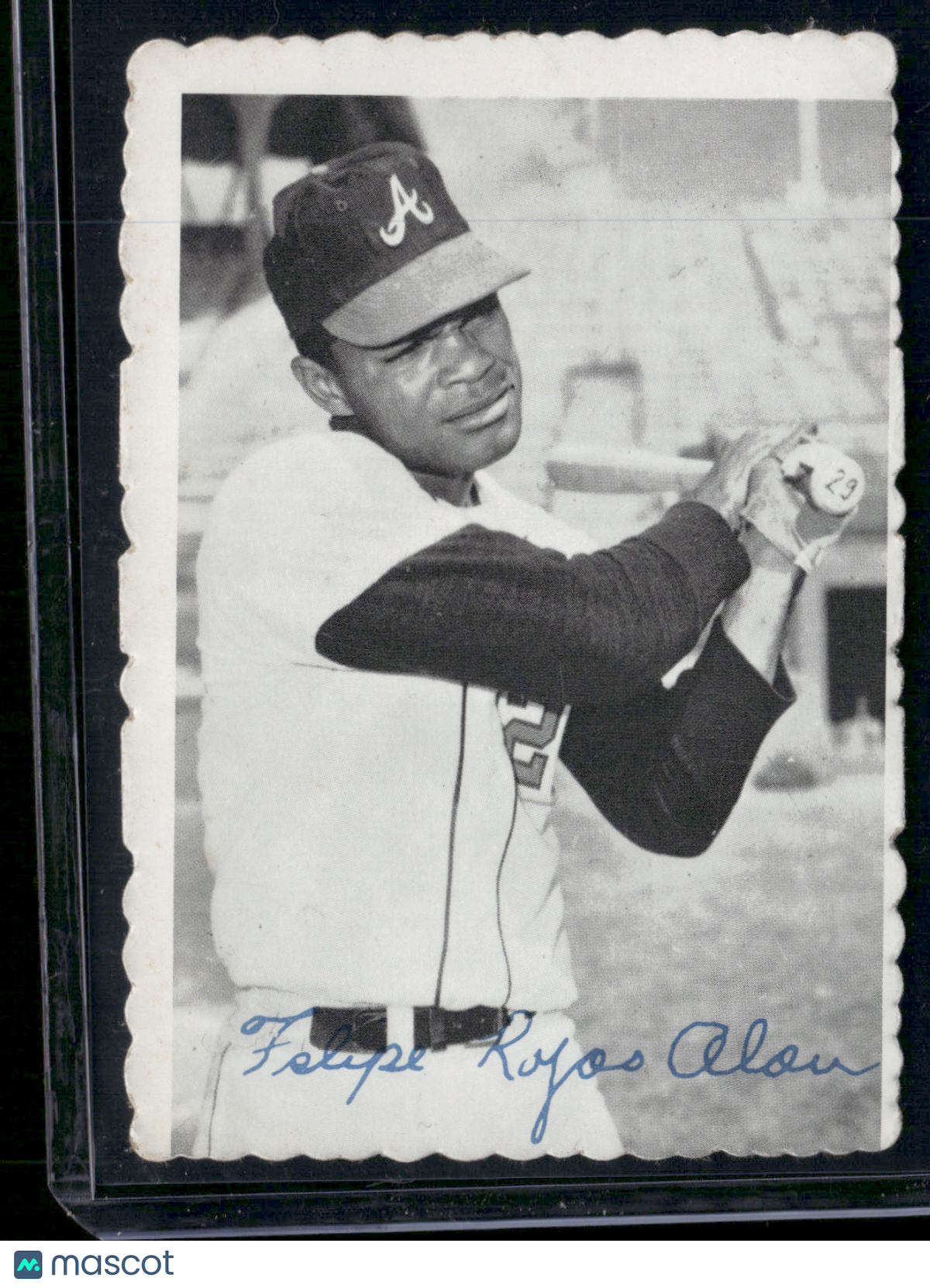 1969 Deckle FELIPE ALOU #17 Light Scratch (VG)