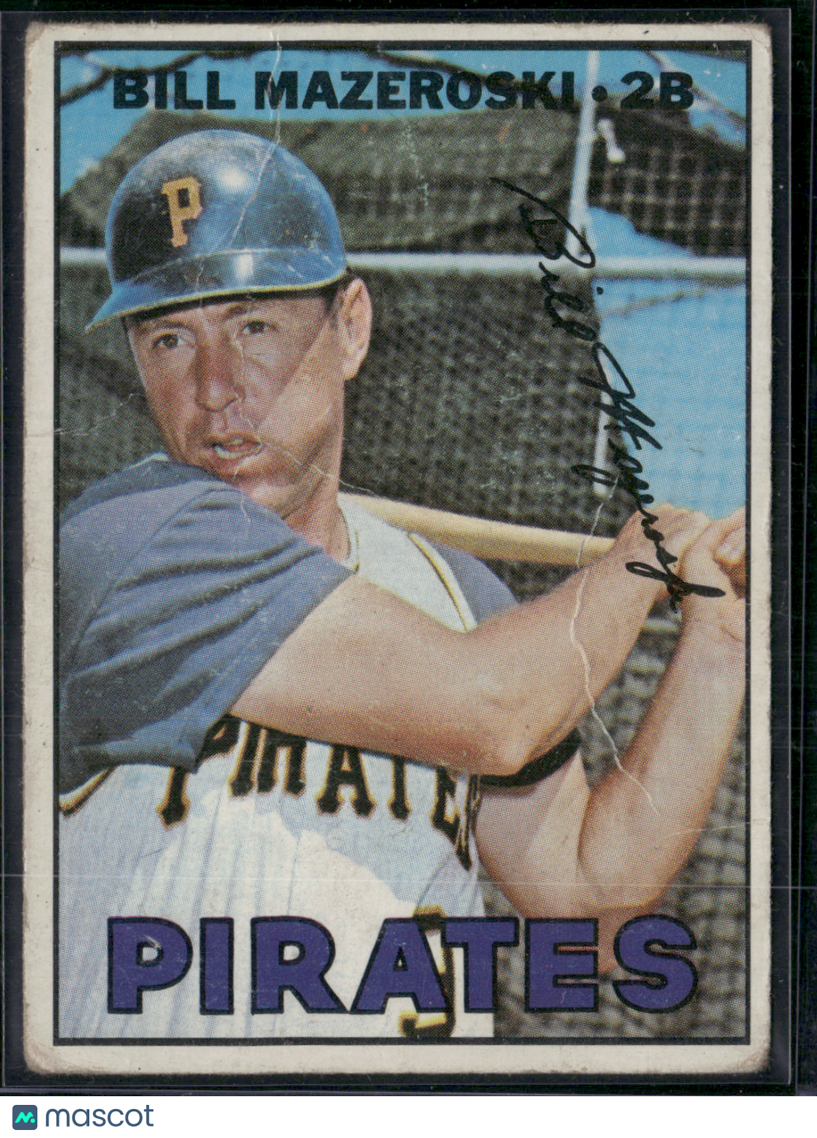 1967 Topps BILL MAZEROSKI #510 Wrinkles (Good-VG)