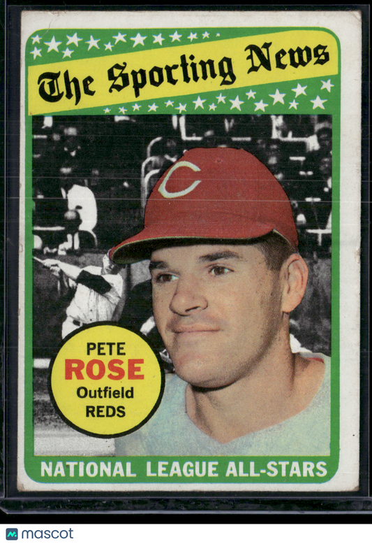 1969 Topps PETE ROSE #424 NL All Star