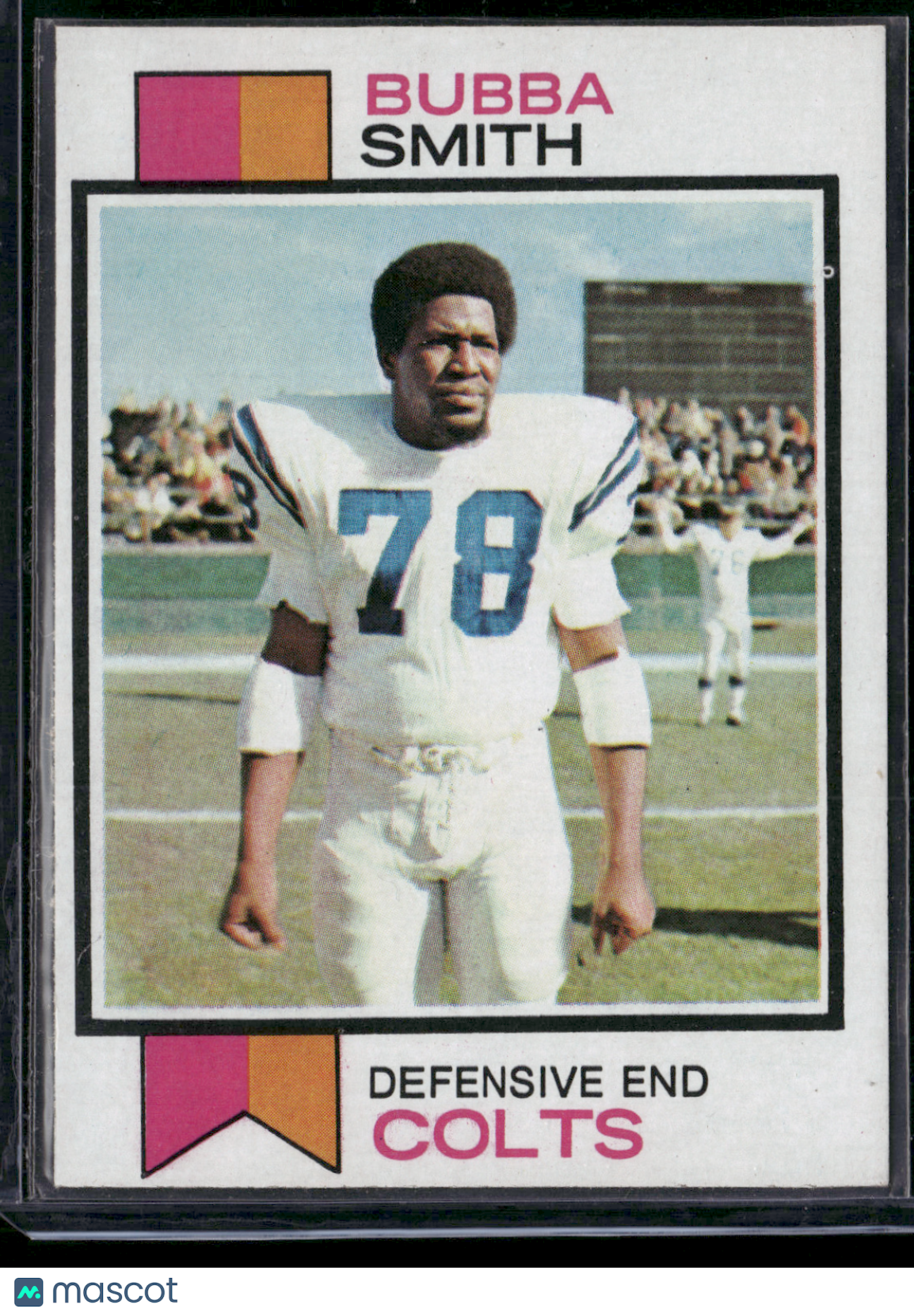 1973 Topps BUBBA SMITH #155 Stain on Back (VG-EX)