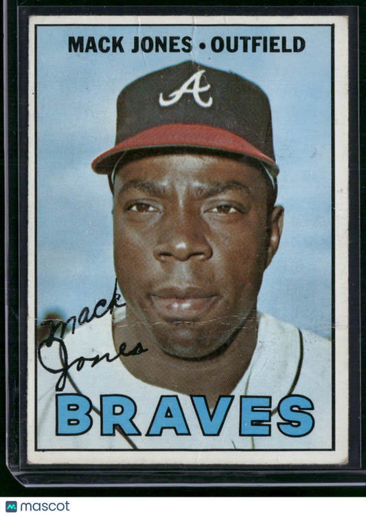1967 Topps MACK JONES #435 -Wrinkle, Crease