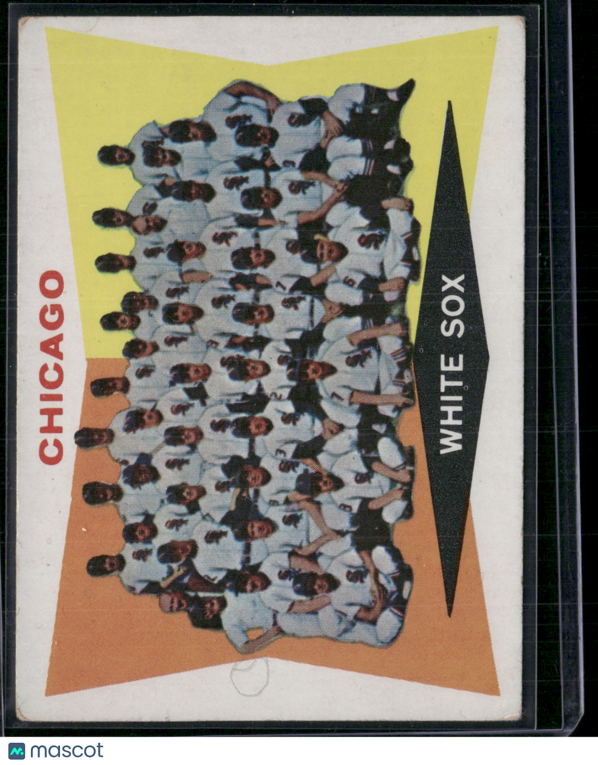 1960 Topps CHICAGO WHITE SOX #208 Pencil filled back Pencil on front (VG)