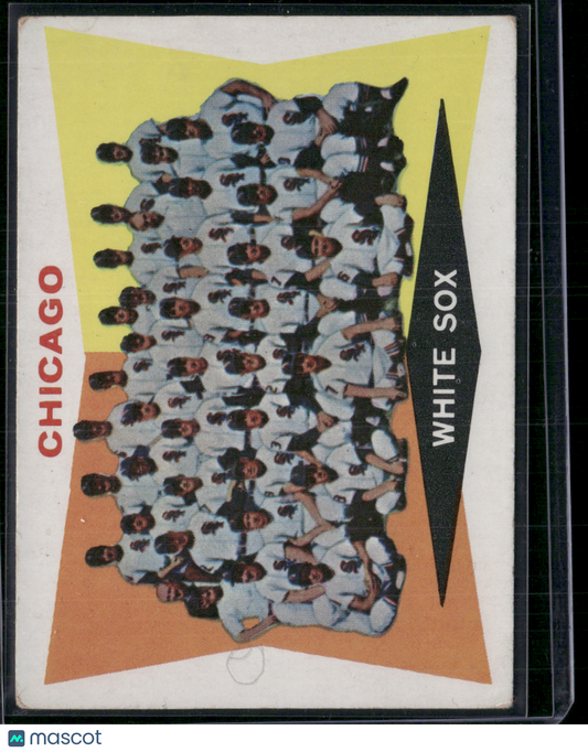 1960 Topps CHICAGO WHITE SOX #208 Pencil filled back Pencil on front (VG)