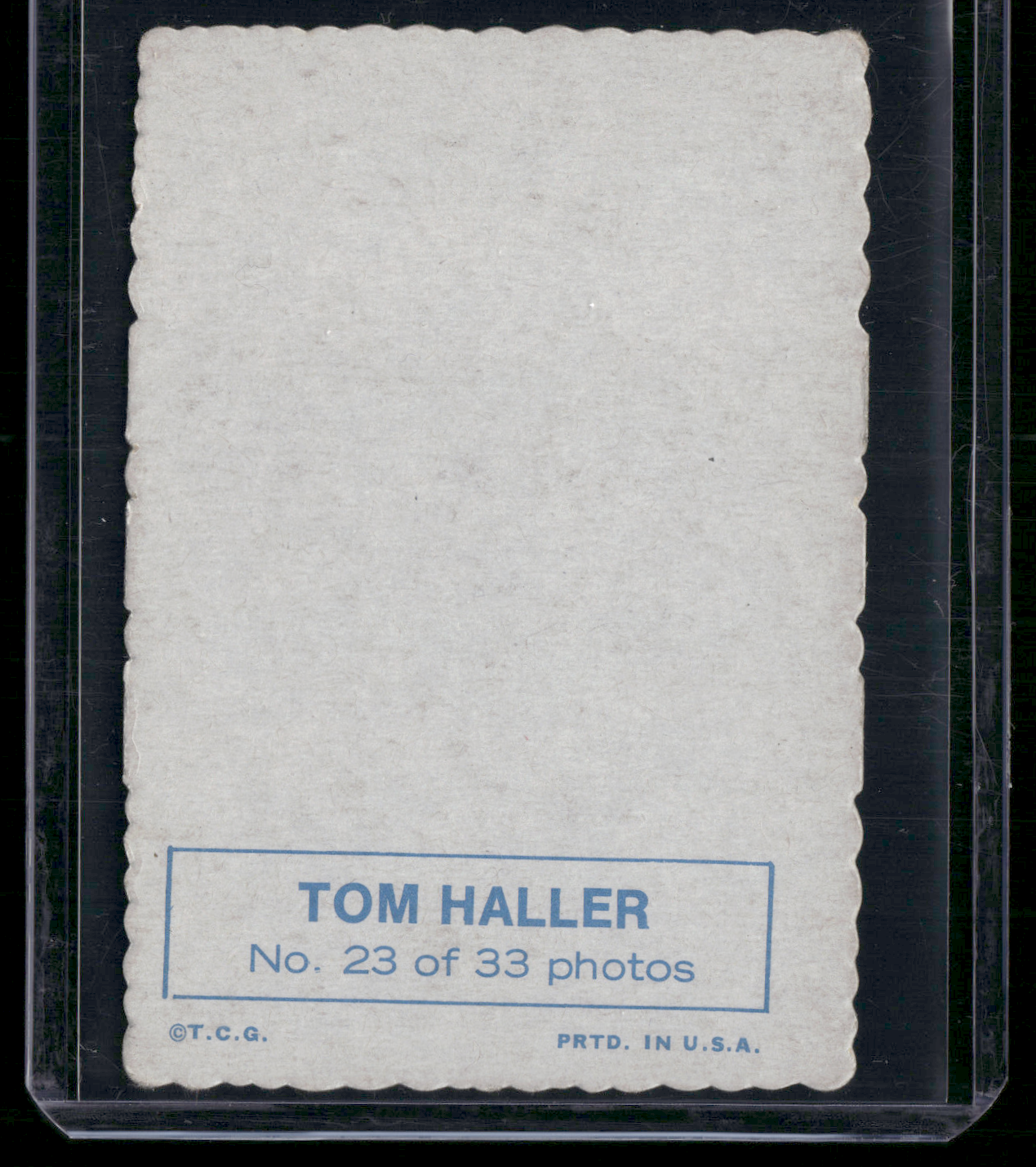 1969 Deckle TOM HALLER #23 (VG)