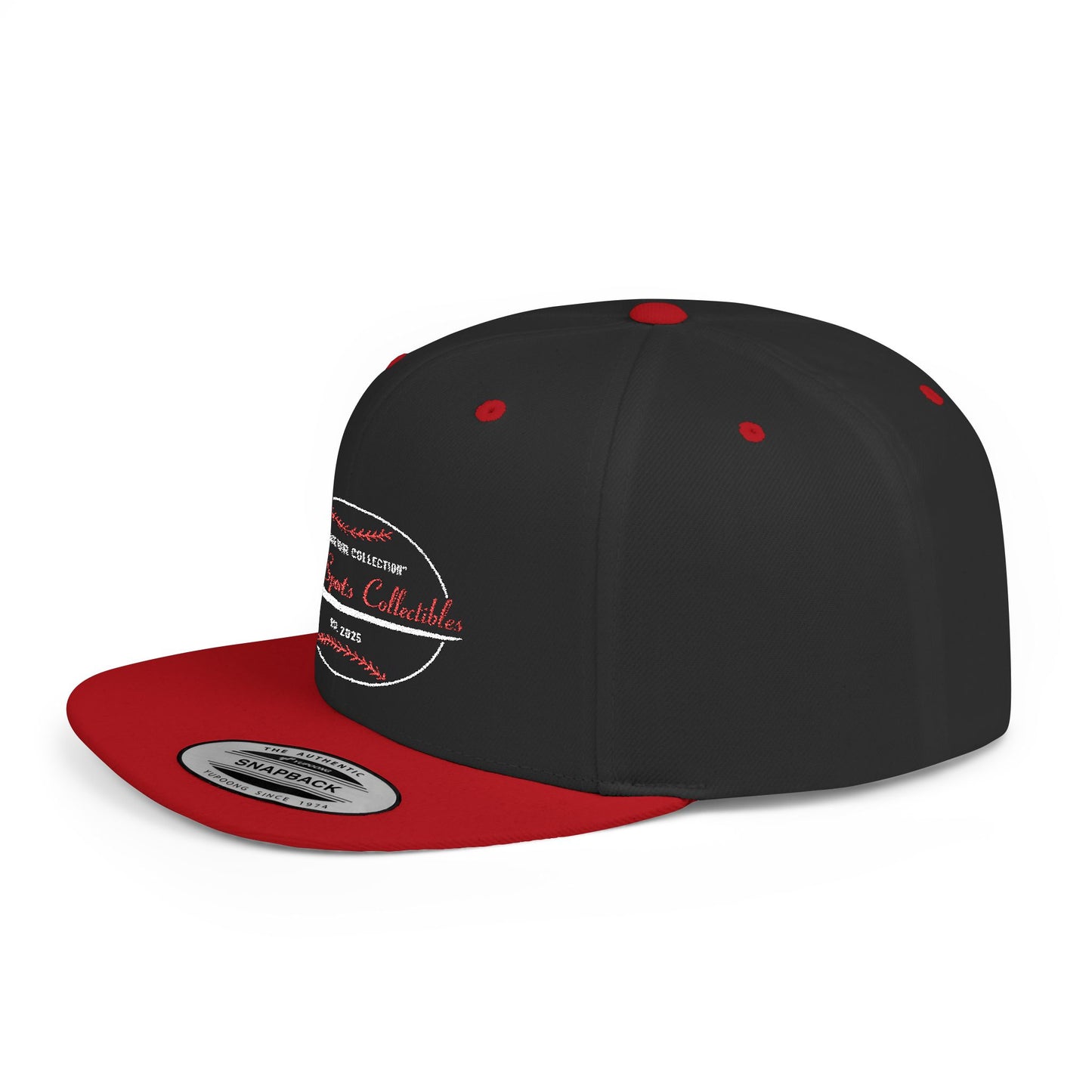 Yacono Sports Collectibles Flat Bill Snapback Hat - Adjustable Hat Built for the Hobby Hustle