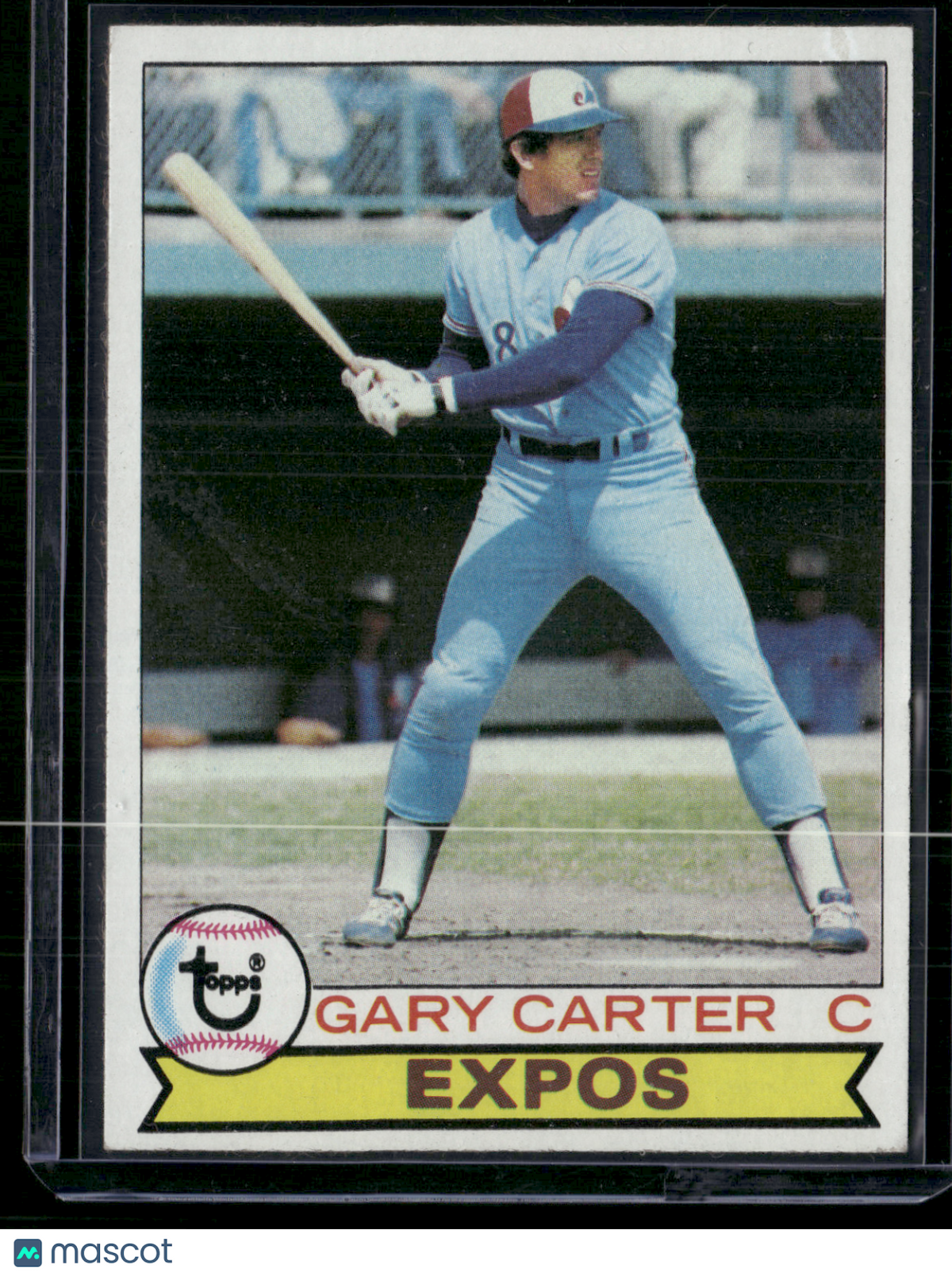 1979 Topps GARY CARTER #520 Wax Stain (EX)