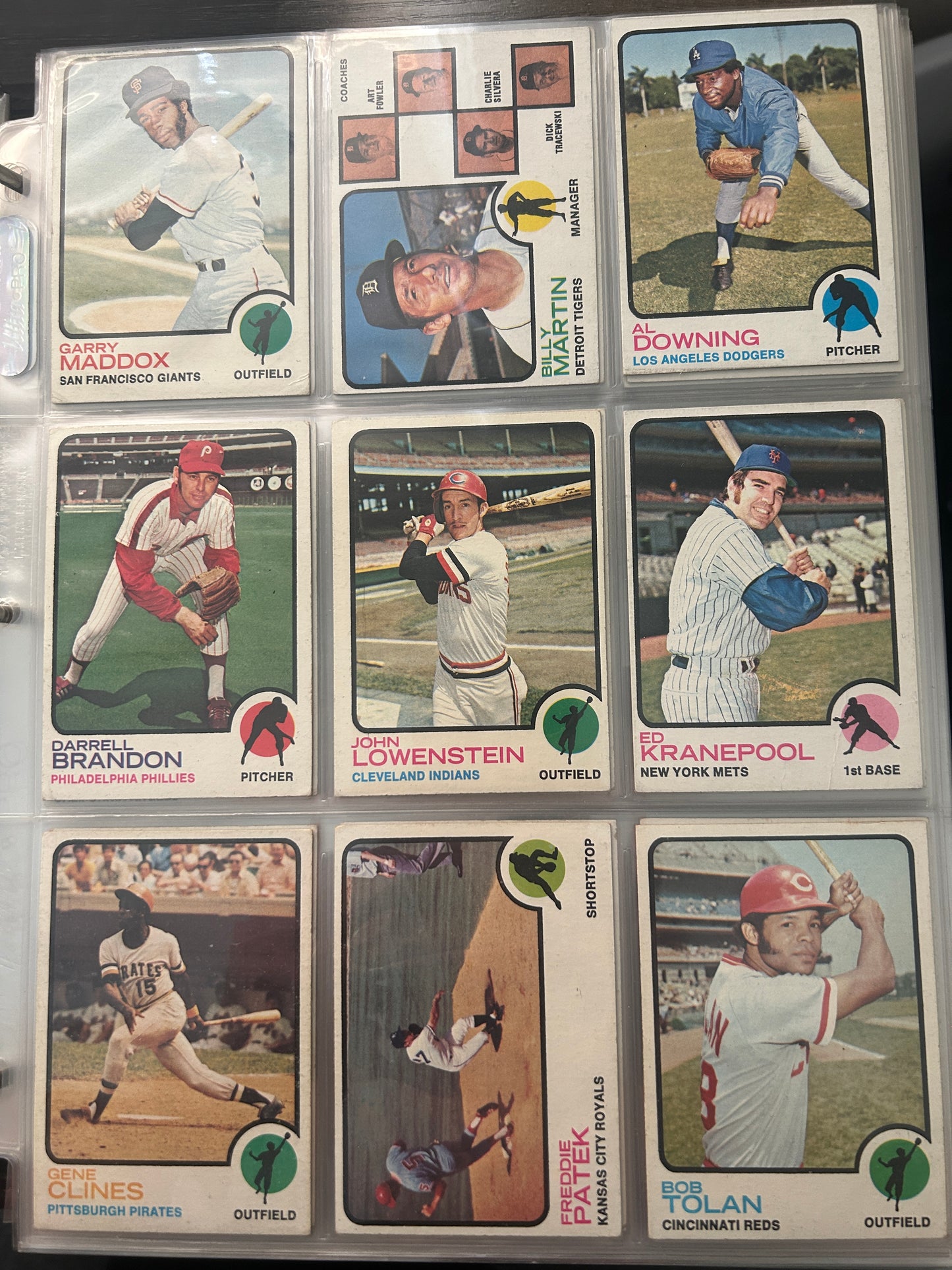 1973 Topps Baseball Incomplete Set (329 Cards) with Binder
