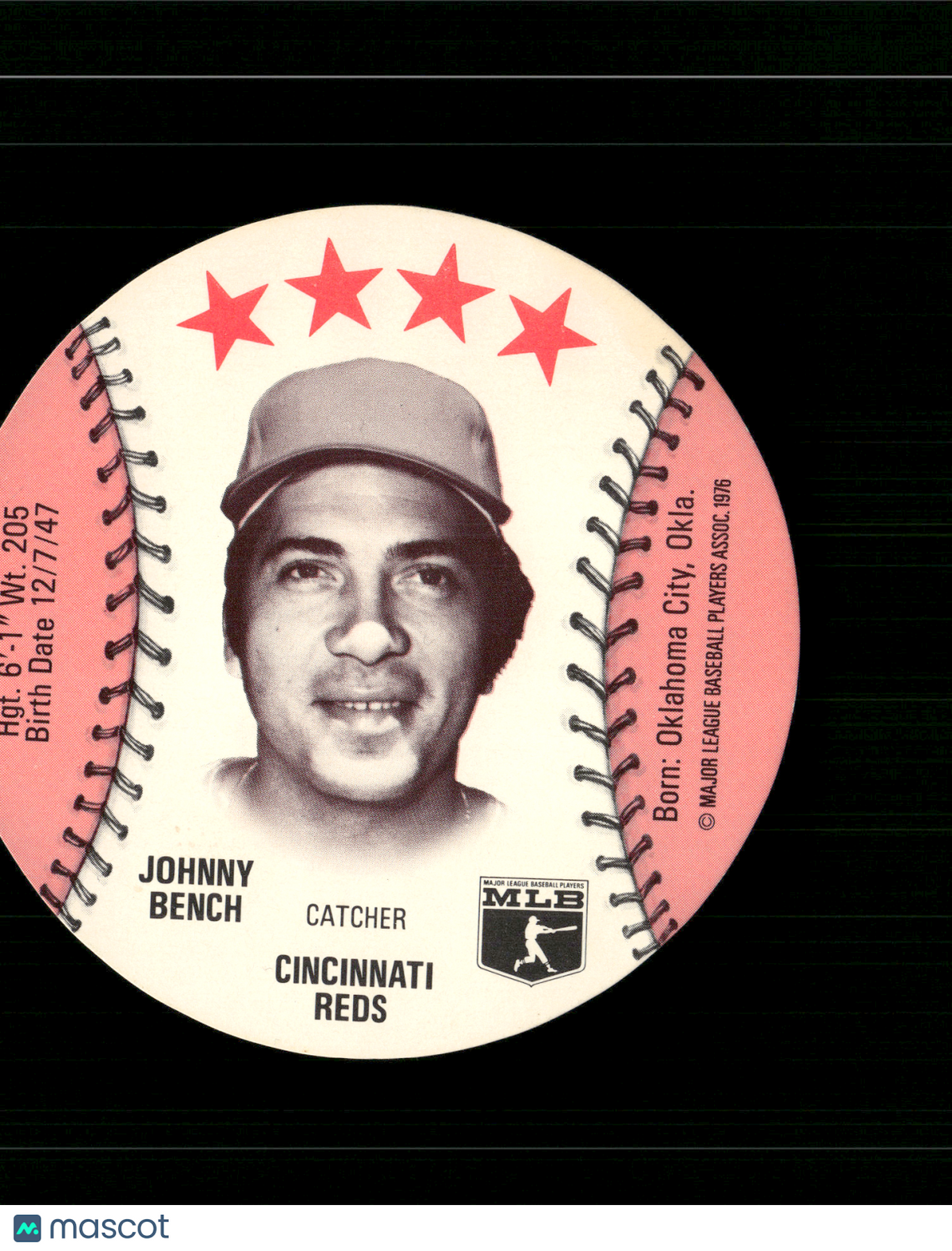 1976 Dics JOHNNY BENCH (EX)