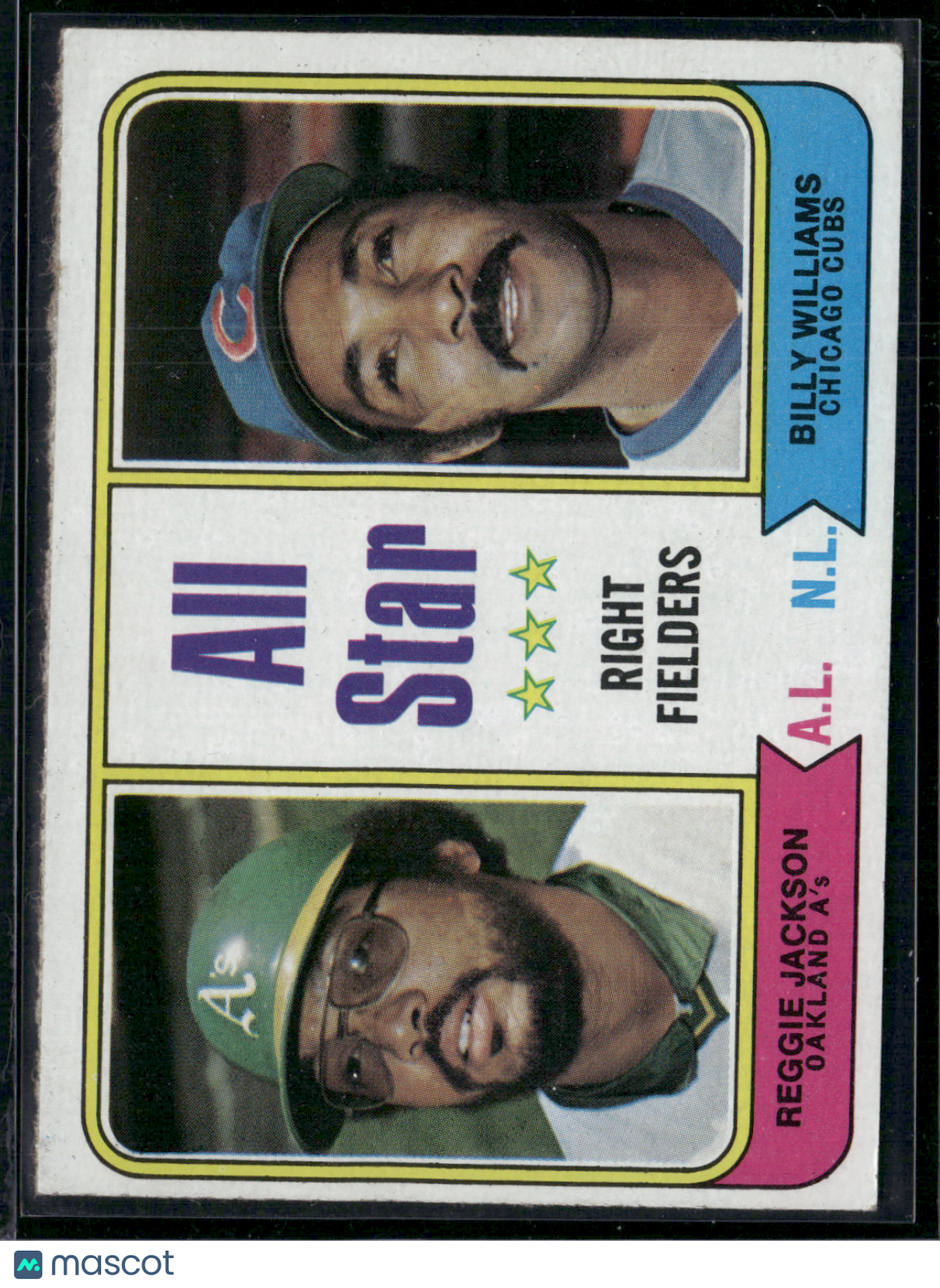 1974 Topps REGGIE JACKSON/BILLY WILLIAMS #338 (VG)