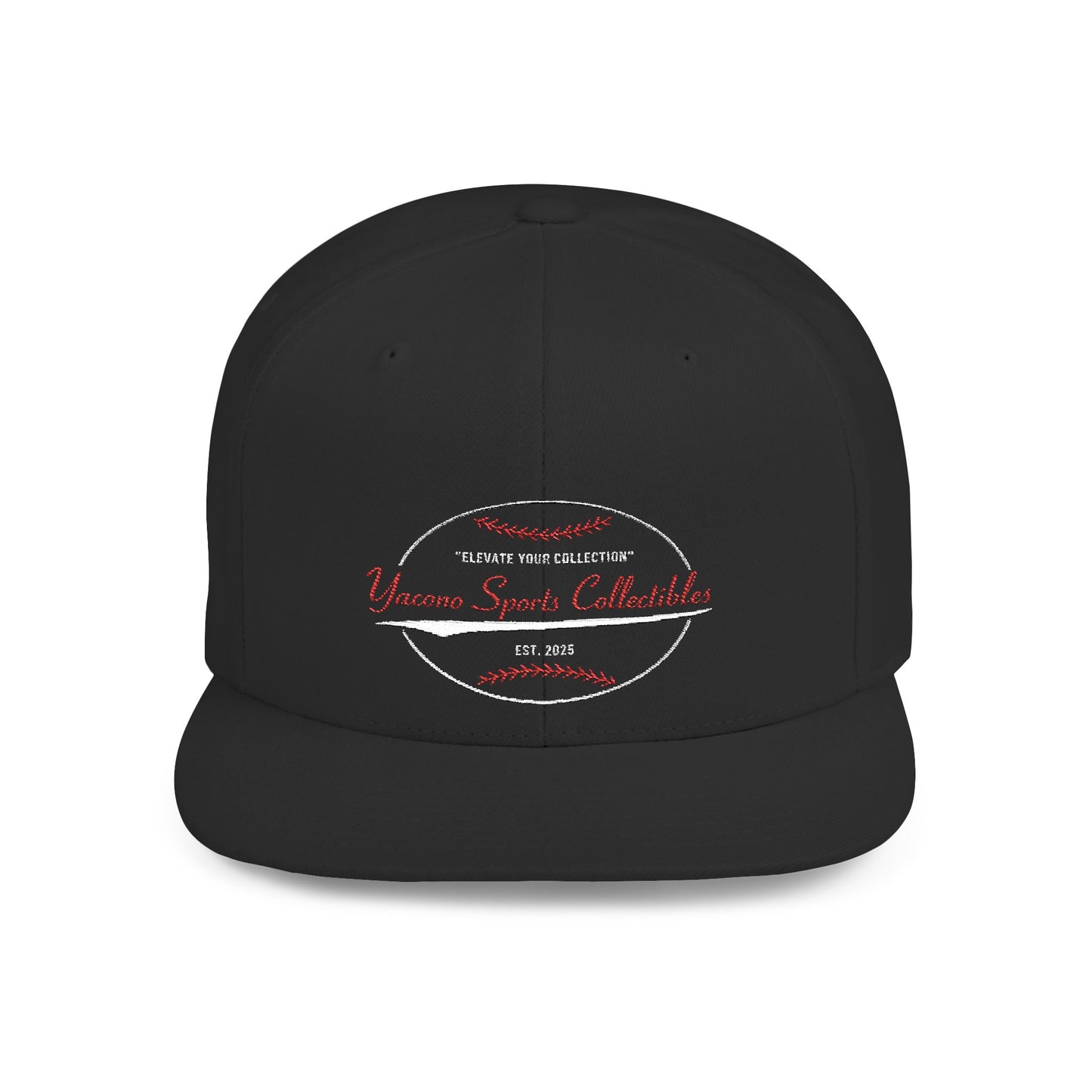 Yacono Sports Collectibles Flat Bill Snapback Hat - Adjustable Hat Built for the Hobby Hustle