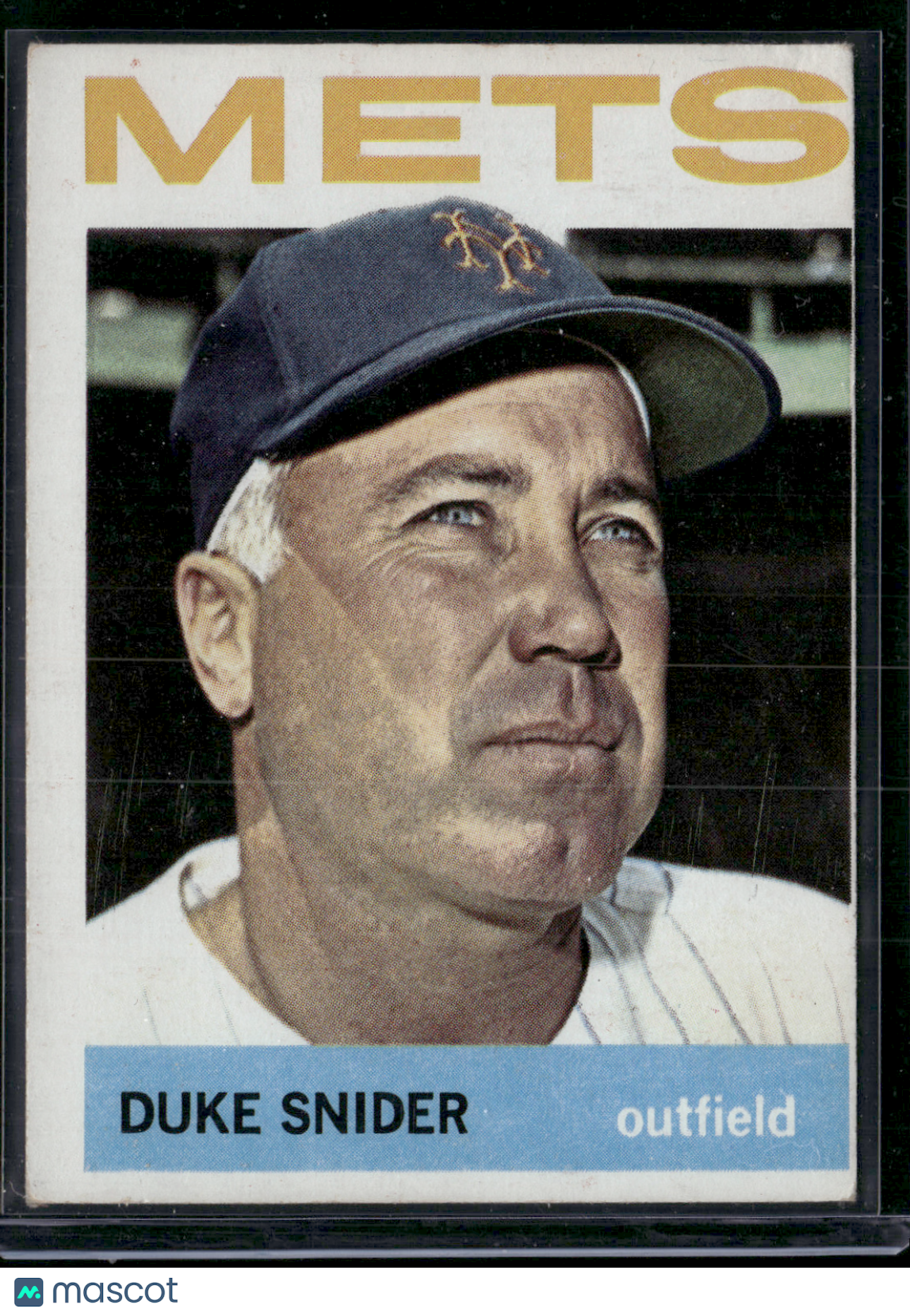 1964 Topps DUKE SNIDER #155 Wrinkles Scratches (Good-VG)