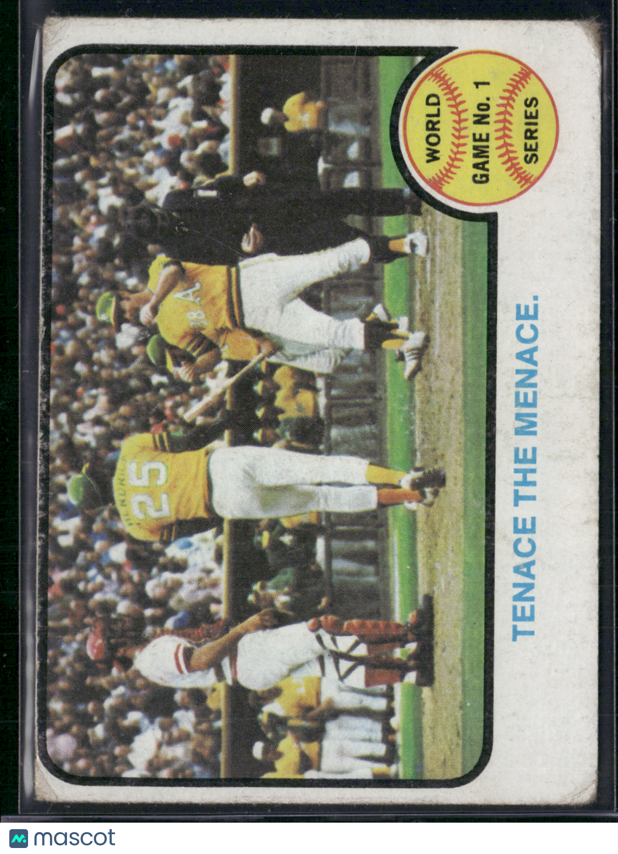 1973 Topps TENACE THE MENACE #203 1972 World Series Game 1 (VG)