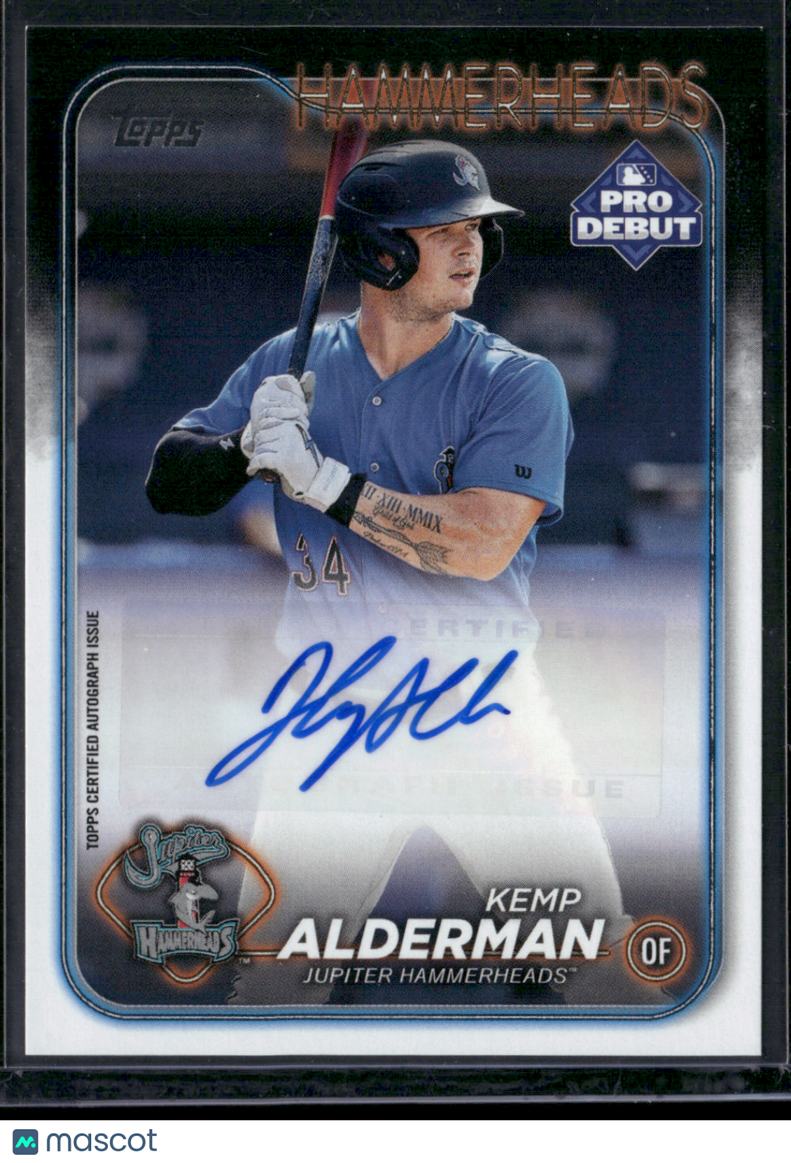 2024 Pro Debut KEMP ALDERMAN #PD-150 Auto (NM)