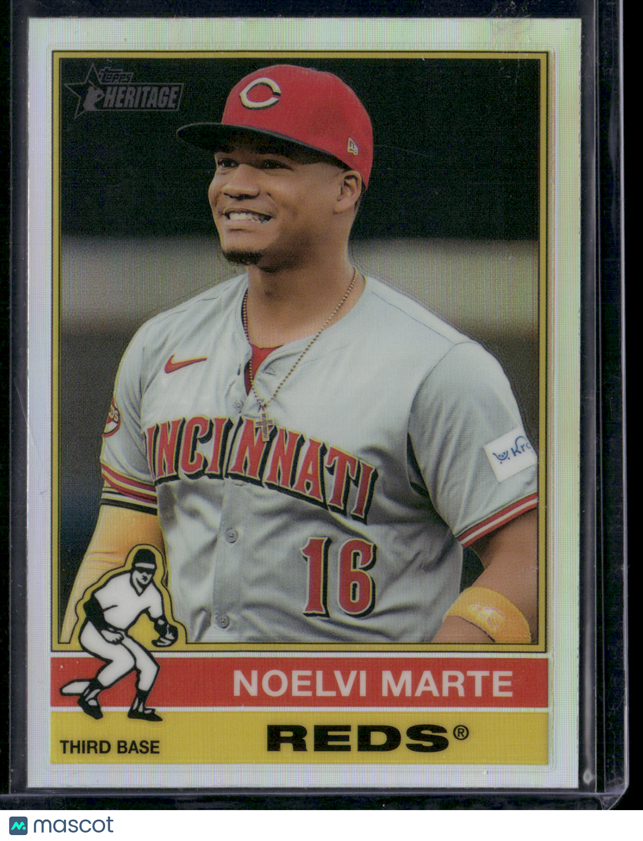 2025 Heritage NOELVI MARTE #43 Chrome Rainbow Refractor (NM)