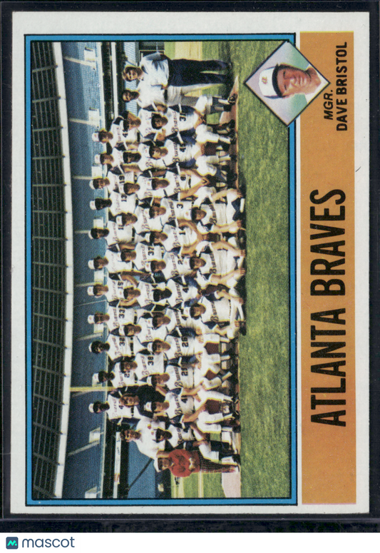 1976 Topps ATLANTA BRAVES #631 Slight Grain Raise (EX)
