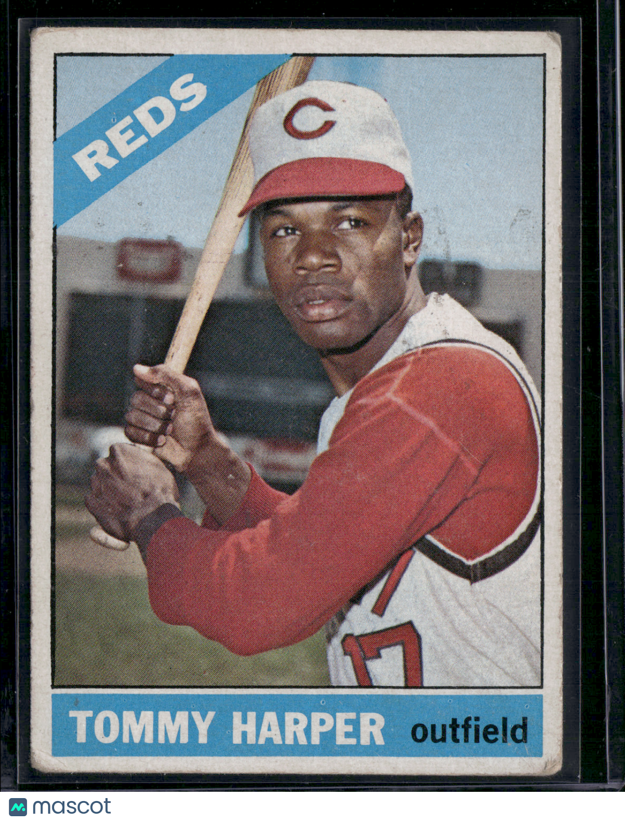 1966 Topps TOMMY HARPER #214 Light Scratches Staining