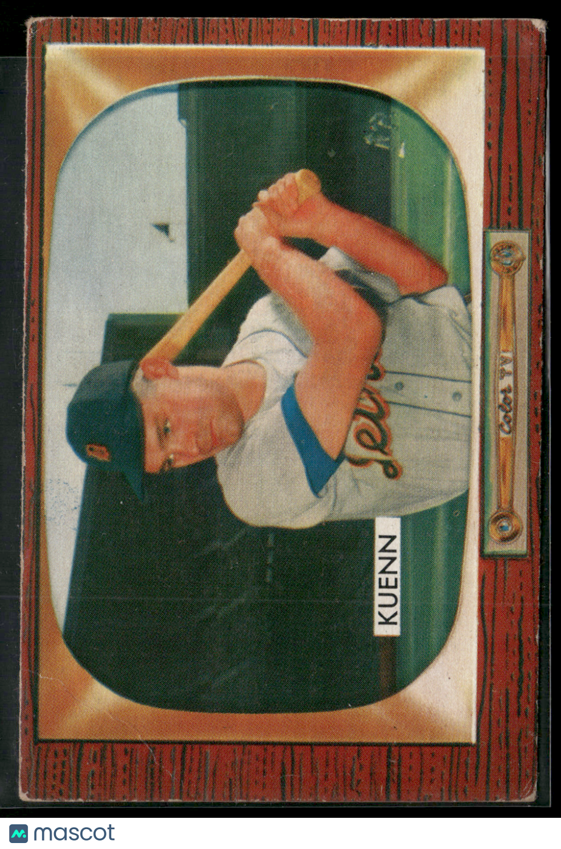1955 Bowman HARVEY KUENN #132 Wrinkle (VG)