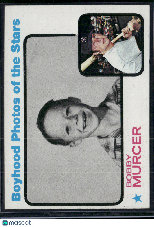 1973 Topps BOBBY MURCER #343 Boyhood Photos of the Stars Edge Chip (EX)