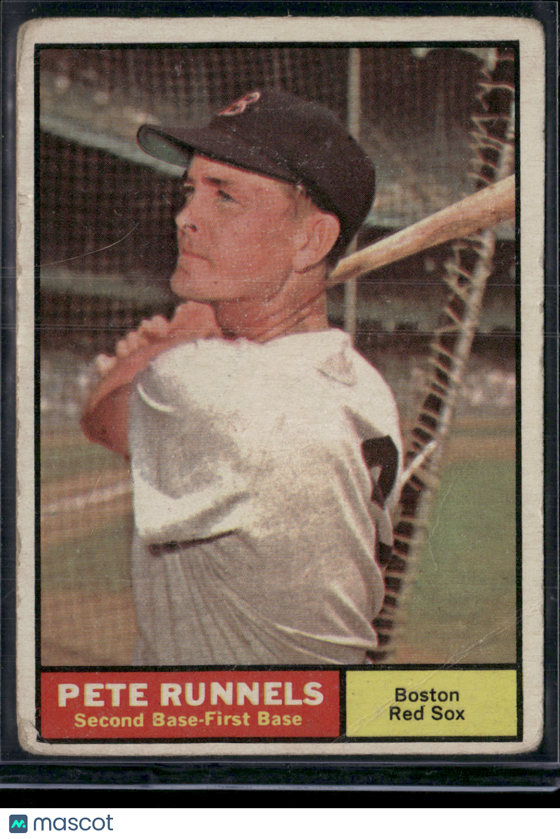1961 Topps PETE RUNNELS #210 Edge Chipping Light Scratches Wrinkles (VG)