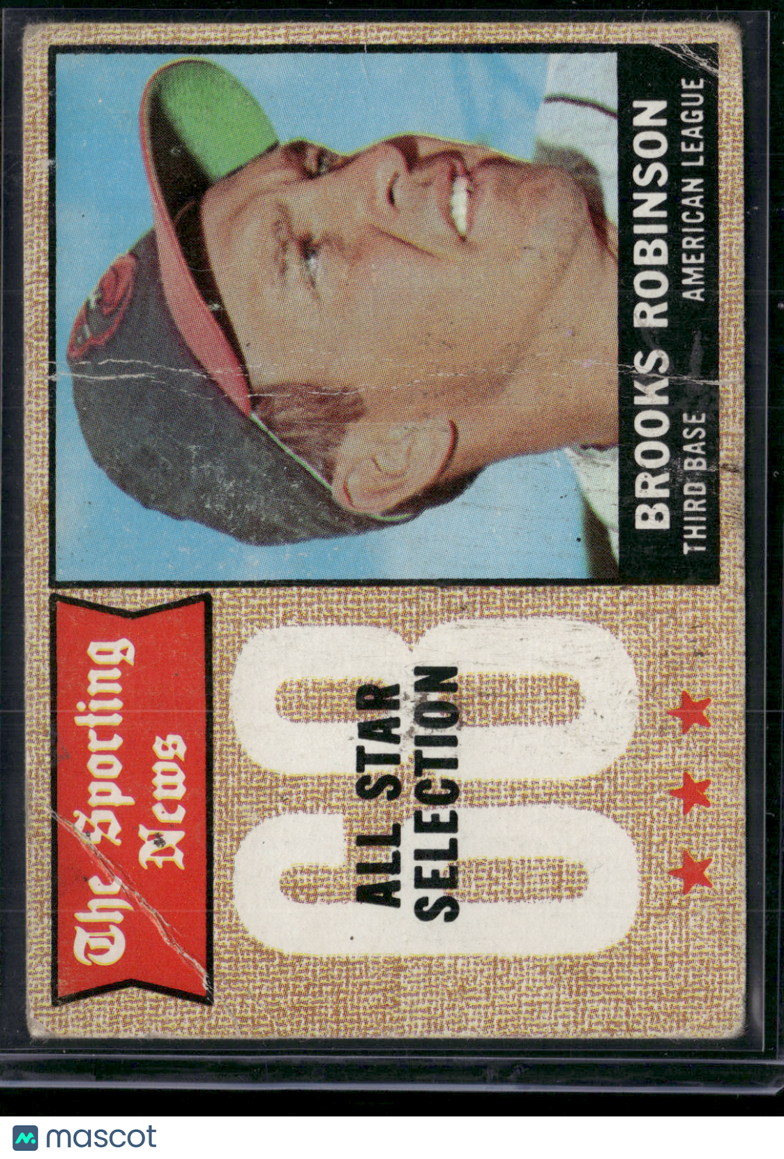 1968 Topps BROOKS ROBINSON #365 Wrinkles Creases (Good)