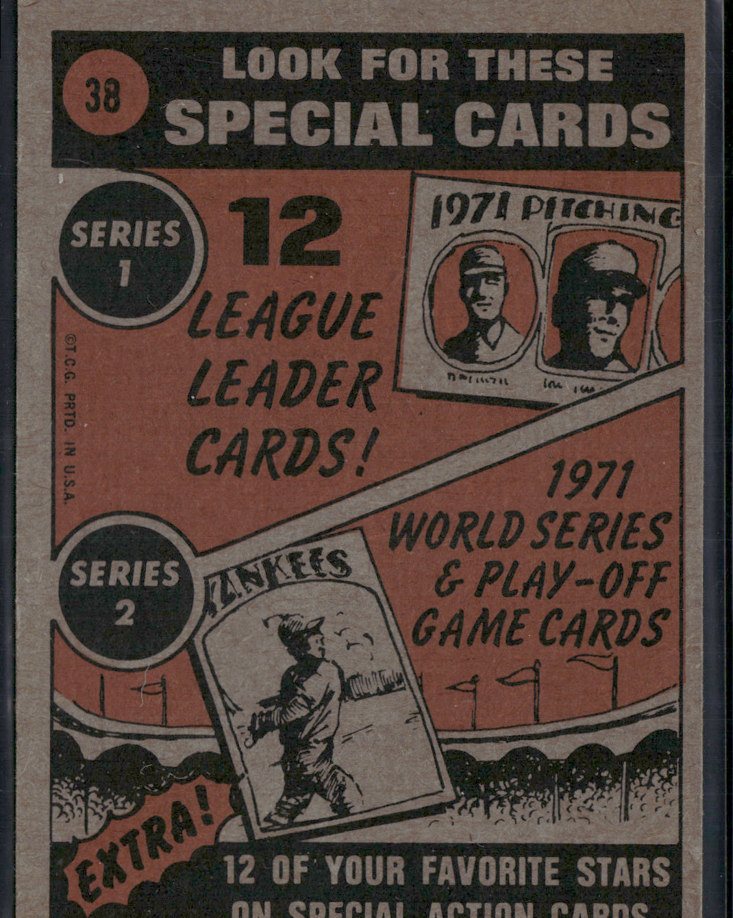 1972 Topps CARL YASTRZEMSKI #38 In Action (VG/EX)
