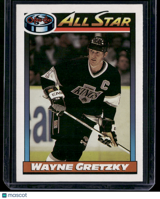 1991 O-Pee-Chee WAYNE GRETZKY #258 All Star Print Line (EX)