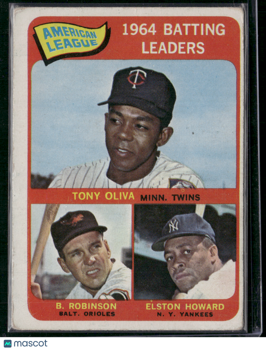 1965 Topps BROOKS ROBINSON/TONY OLIVA/ELSTON HOWARD #1 Wrinkles (Good)